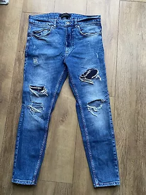 Zara Womens Petite Riped Jeans Size 12 • £0.99