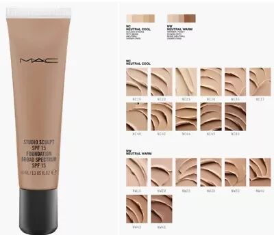 MAC Studio Sculpt Foundation SPF15 Shade NC42 Full Size 40ml / 1.3oz New In Box • $44.99