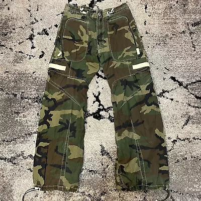 Y2k RARE MACGEAR Camo Baggy Flare Cargo Rave Pants Sz 32 • $225