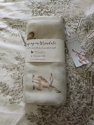 Wrendale Designs Hannah Dale Scarf Wrap Leaping Hare Bunny Rabbit BRAND NEW  • £12