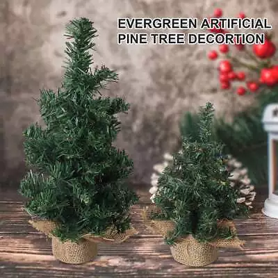 12'' Christmas Tree Xmas Artificial Traditional Pine Mini Small With Stand Table • $7.45