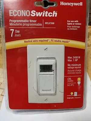 Honeywell Econoswitch Programmable Timer • $39