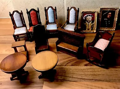 Dolls House Vintage Tudor/Medieval Bundle See Pics Various Sizes Mainly 1/12 • $31.11