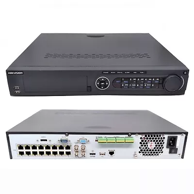 Hikvision  16 Channel PoE 6MP NVR H.264+ 4x SATA Certified Refurbished • $244.99