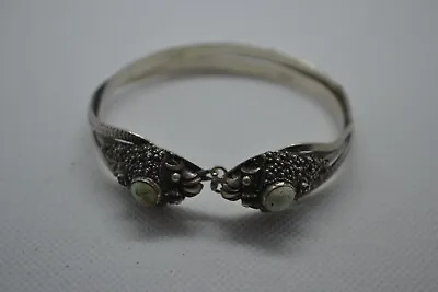 Vintage 925 Silver Dragons Bangle Bracelet • $74