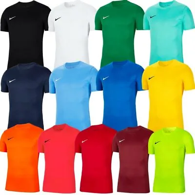 Nike Park Mens Dri-Fit Crew Sports Gym Football T Shirt Top Tee S-XXL • £18.50