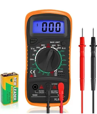 LCD Digital Multimeter Voltmeter Ammeter AC DC Current Circuit Tester Expert • £8.89