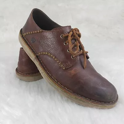 BORN H14806 Brown Leather Casual Shoes Mens Size US 8 EUR 41 • $27.99