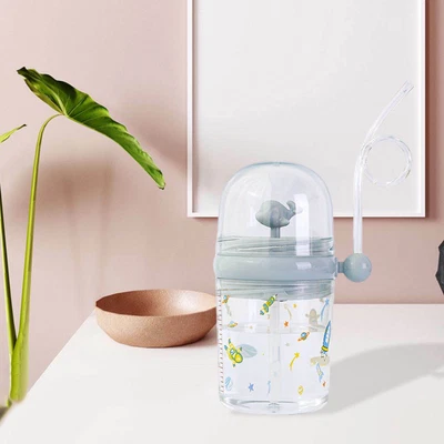 £10.46 • Buy Whale Water Spray Design Water Cup With Straw Drinking Bottle For Sports