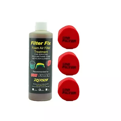 3 X UNIFILTER 4 Inch 100mm Stainless Snorkel Pipe Cover Pre Cleaner & Filter Oil • $99.68