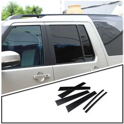 6PCS Matte Black Window Pillar Trim Cover For Land Rover Discovery LR3 LR4 04-16 • $49.99