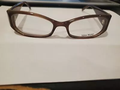 NEW Vera Wang V077 Eyeglasses BROWN 50/16/130 PERFECT AUTHENTIC • $19.99