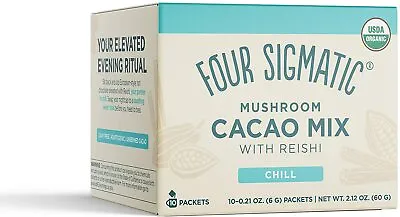 Four Sigmatic Mushroom Cacao Mix With Reishi 10 Packets USDA Organic • £13.99