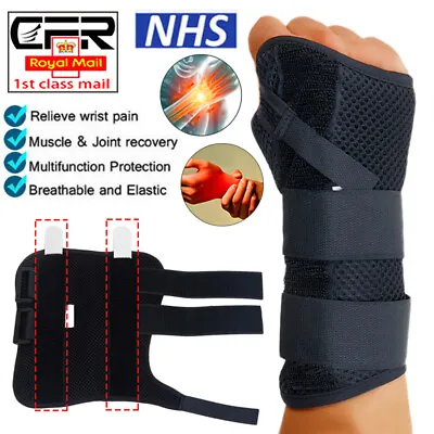 £5.99 • Buy Wrist Support Brace Carpal Tunnel Strap Splints Hand Arthritis Sprain Left Right
