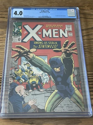 $350 • Buy X-MEN #14 CGC 4.0 1st  App Of The  Sentinels MARVEL 1965