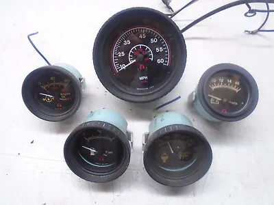 W4 Marine Gauges MPH Fuel Volts Temp Oil 5-Piece Set • $59.95