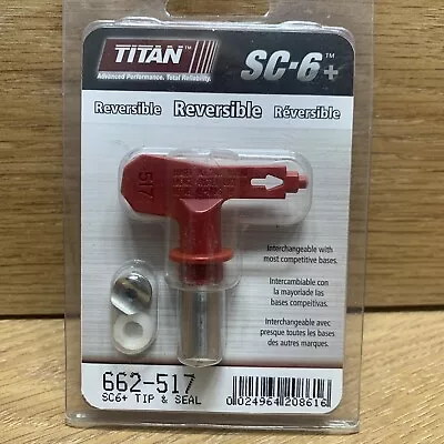 Titan 662-517 SC-6+tip And Seal Reversible Orifice 5000 PSI • $16.99