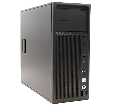 HP Z240 Tower Workstation Intel Xeon E3-1225 V5 Quadro M4000 8GB RAM 512GB SSD • £205