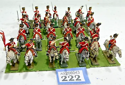 1:72 20mm Napoleonic BRITISH DRAGOONS SCOTS GREYS Metal - VERY WELL PAINTED X 25 • £40