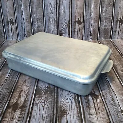 Vintage Mirro Style Aluminum 9” X 13” Baking Cake Pan With Snap On Lid Cover! • $22