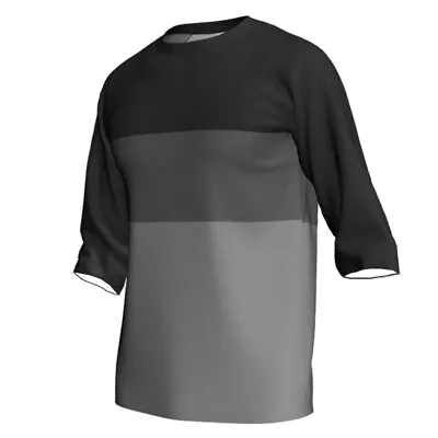 MTB Jersey Bike Jacket Motocross Black Shirt Cycling Downhill Clothing Mountain • $20.95