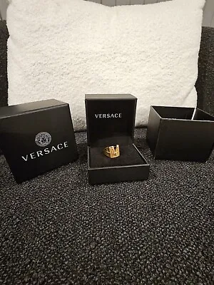 VERSACE Gold Barocco V Ring Size: 19 • $138