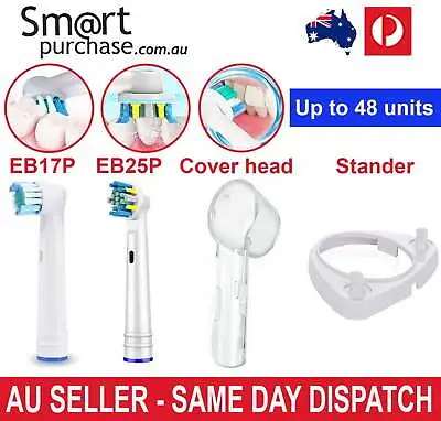 $8.99 • Buy 1/48pcs Floss Action Replacement Toothbrush Electric Heads For Oral B Braun AU Z