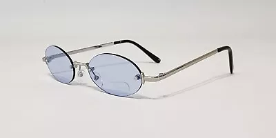 Rimless Oval Shaped Sunglasses Metal Frame Colored Rimless Oval Lenses Men Women • $10.49