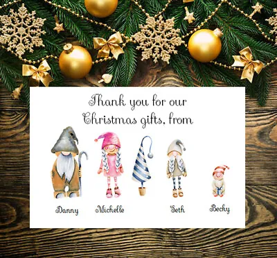 £3.49 • Buy Personalised Christmas Xmas Thank You Cards Including Envelopes 35