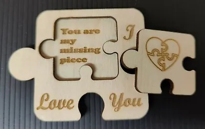 £2.99 • Buy I Love You Gift Missing Piece Loved One Jigsaw Present