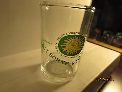 Schmitt Sohne Longuich Mosel Wine Beer Tester Shot Glass W. Germany-new See Pics • $5.49