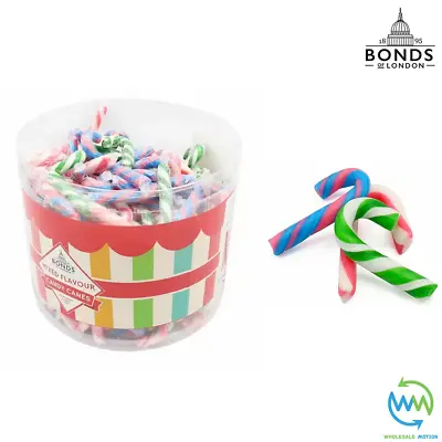 Mini CANDY CANES Christmas MIXED Flavour RETRO SWEETS Cane XMAS Wrapped 5g UK • £2.99