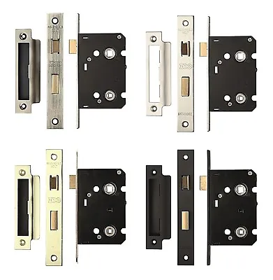 Bathroom Lock Mortice Internal Door Latch & Dead Bolt Case Body Stainless Brass • £9.22