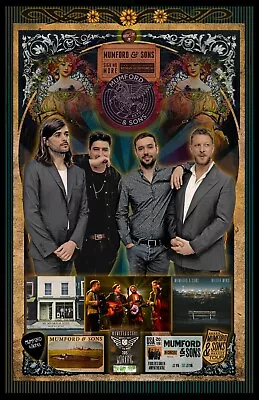  Mumford & Sons  Tribute Poster - 11x17  - Vivid Colors! • $15