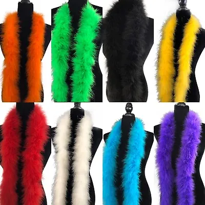 30 Gram Marabou Feather Boa 2 Yard-Long Dancing Wedding Crafting Party Dress Up • $10.59