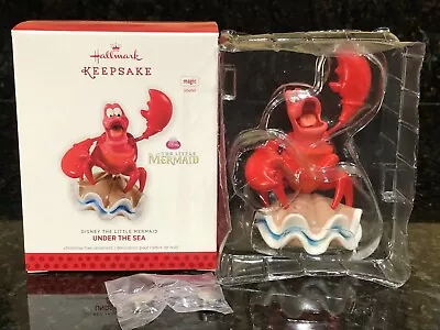 2013 Hallmark Disney The Little Mermaid UNDER THE SEA Ornament Magic Sound WORKS • $28.45