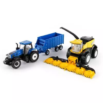 1/64 New Holland 3 Piece Forage Harvester Set Tractor Forage ERTL 13924 ERT13924 • $89