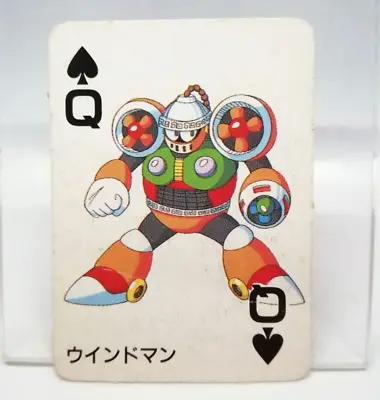 Windman Q  CLUB Mega ROCK Man X Street Fighter Mini Playing Card Bonbon • $8