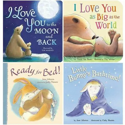 My First Board Book Library 4 Books Collection Set Ready For Bed I Love You As • £9.99