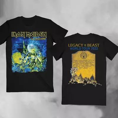 Iron Maiden-Legacy Of The Beast World Tour 2022 Live After Death Tour T-Shirt • $23.99