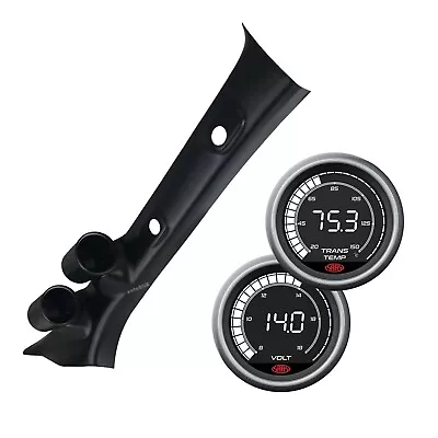 Pillar Pod W/ Digital Trans Temp 20-160°C & Volts 8-18V Gauges For Hilux 2015-on • $244.72