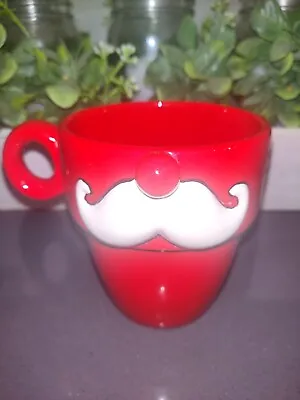 Santa Claus Mustache Christmas Coffee Cup Mug 12oz Grasslands Road • $25