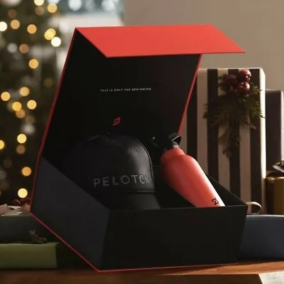 $74.99 • Buy Peloton Welcome Gift Set Box Cap Hat Water Bottle- New!