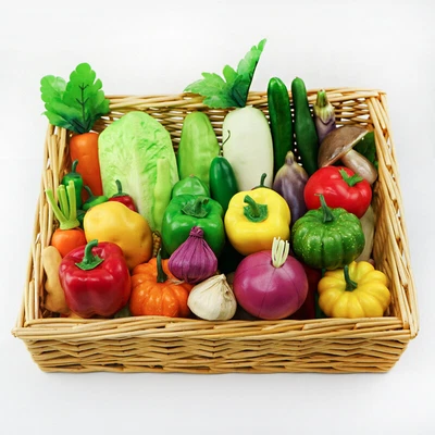 £3.89 • Buy Artificial Fruits Vegetables Food Fake Cucumber Chili Pepper Home Decoration