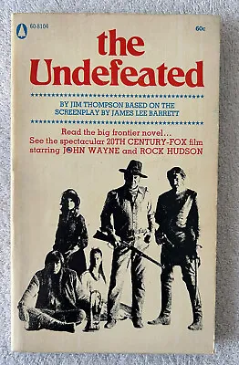 $14.50 • Buy Vintage Paperback: THE UNDEFEATED, Jim Thompson ~ 1969