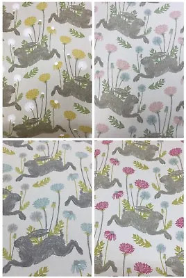 £10.95 • Buy Clarke + Clarke-Studio G- MARCH HARE Cotton Fabric.Upholstery/Curtain/Craft