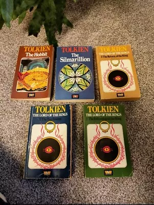 X5 Vintage Paperback Edition The Hobbit J.R.R Tolkien All 1979 Lord Of The Rings • £15