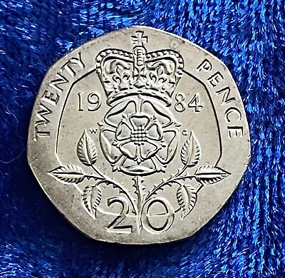 United Kingdom 1984 20p Twenty Pence BU Brilliant Uncirculated • £3.49