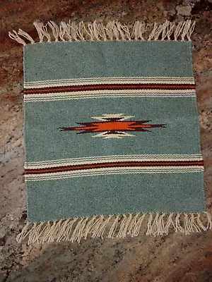 Hand Woven Wool Southwestern Woven Fringed Dresser Mat 18x14  • $20.99