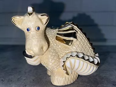 VTG De Rosa Rinconada White Rincababy Dragon Glass Tongue Figurine #992/100 • $39.99